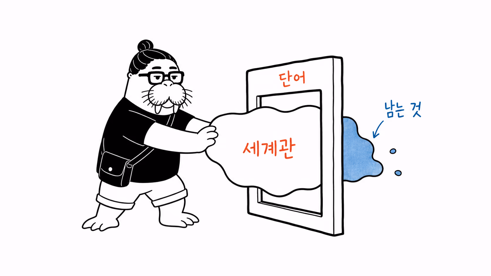 단어 틀을 통과하고도 남는 세계관 조각