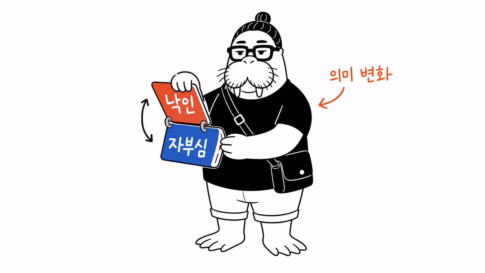 낙인 표식이 자부심의 배지로 바뀌는 장면