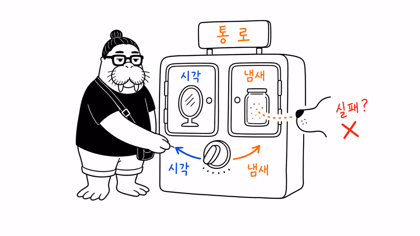 시각과 후각처럼 종마다 다른 자기 인식 통로