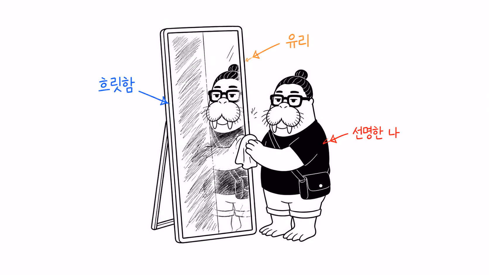 선명한 거울과 함께 또렷해진 자아상